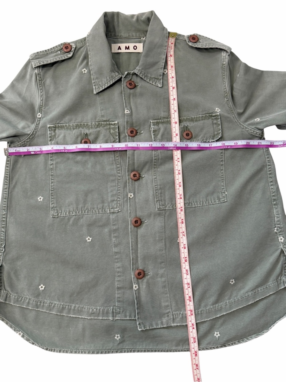 AMO Shirt Surplus Jacket w/ Daisy floral - Picture 5 of 10